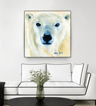 Ours polaire by Sylvia Audet on GIANT ART - yellow animals