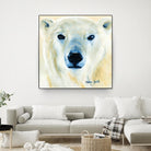 Ours polaire by Sylvia Audet on GIANT ART - yellow animals