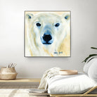 Ours polaire by Sylvia Audet on GIANT ART - yellow animals