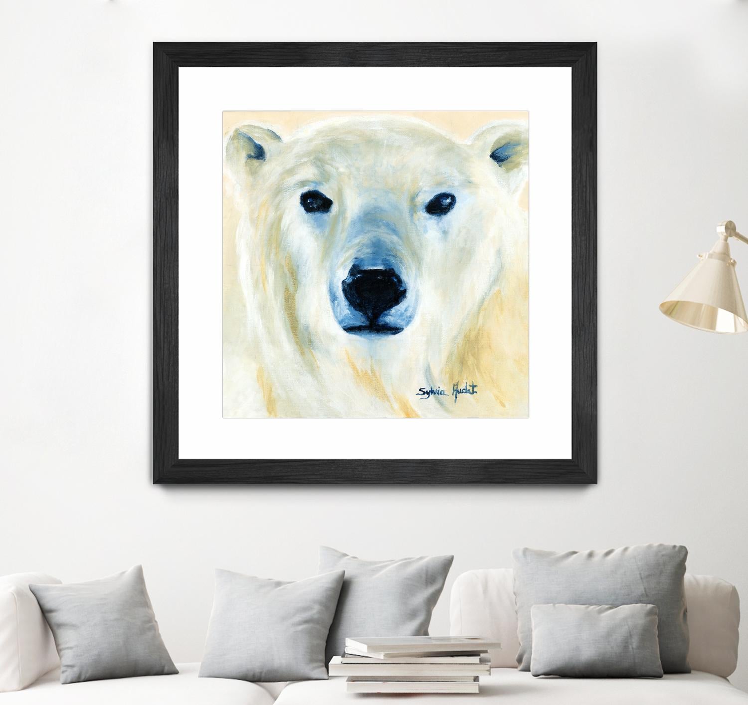 Ours polaire by Sylvia Audet on GIANT ART - yellow animals