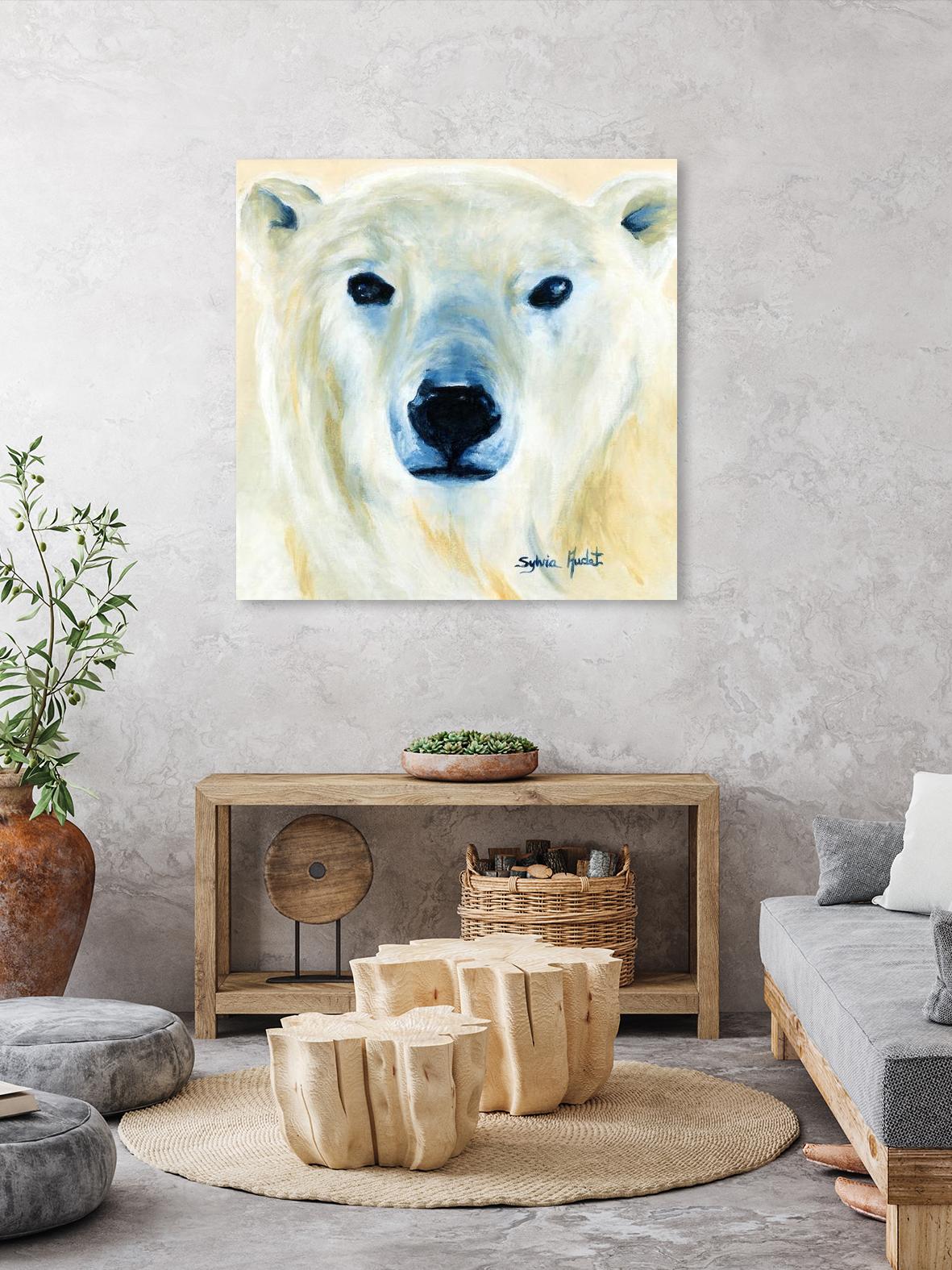 Ours polaire by Sylvia Audet on GIANT ART - yellow animals