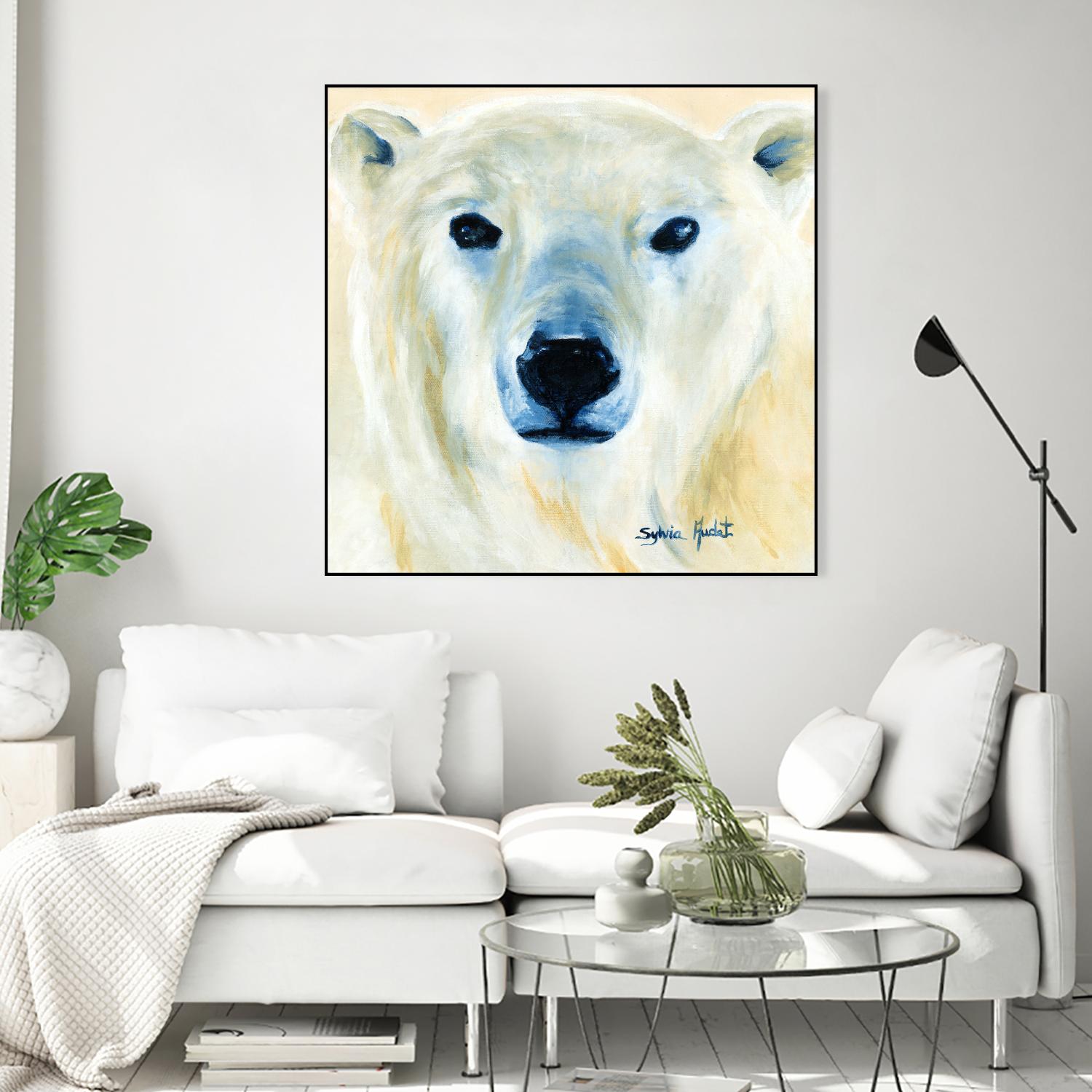 Ours polaire by Sylvia Audet on GIANT ART - yellow animals