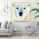 Ours polaire by Sylvia Audet on GIANT ART - yellow animals