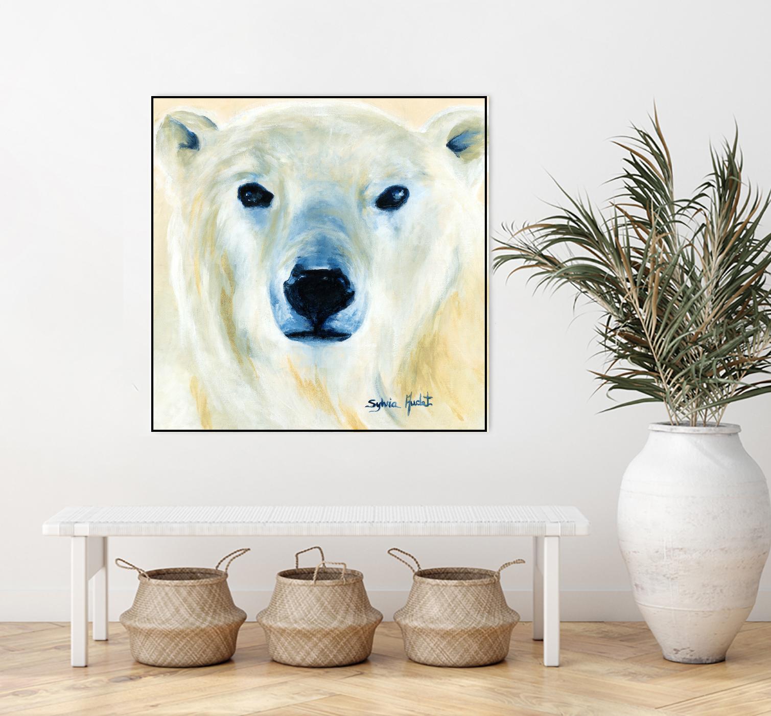 Ours polaire by Sylvia Audet on GIANT ART - yellow animals