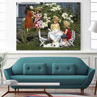 Golden Party by Sarah Fecteau on GIANT ART - red naive