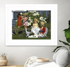 Golden Party by Sarah Fecteau on GIANT ART - red naive