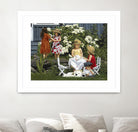 Golden Party by Sarah Fecteau on GIANT ART - red naive