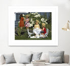 Golden Party by Sarah Fecteau on GIANT ART - red naive