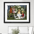 Golden Party by Sarah Fecteau on GIANT ART - red naive