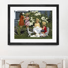 Golden Party by Sarah Fecteau on GIANT ART - red naive