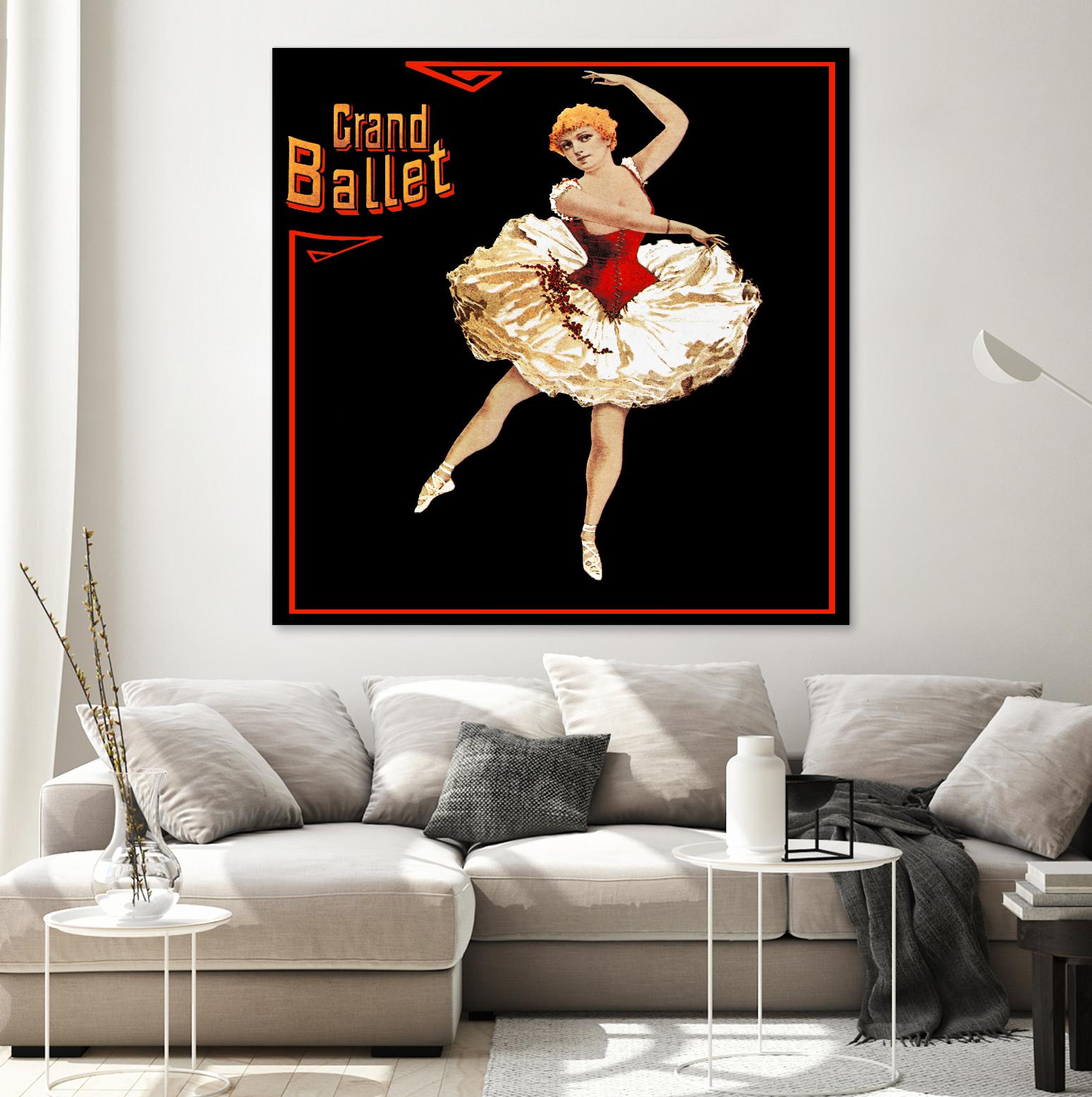 Grand Ballet by Archive on GIANT ART - red vintage
