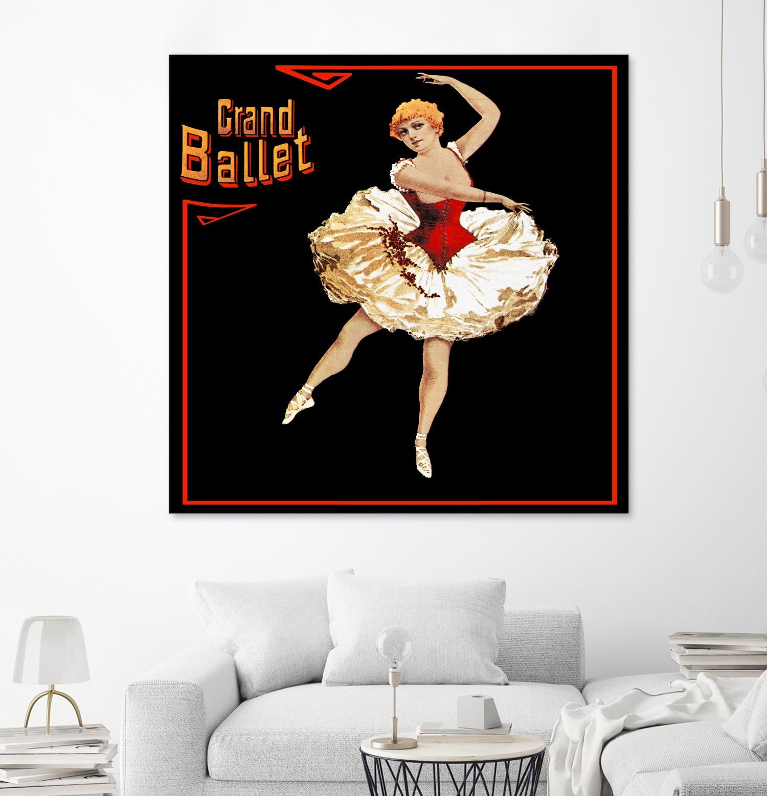 Grand Ballet by Archive on GIANT ART - red vintage
