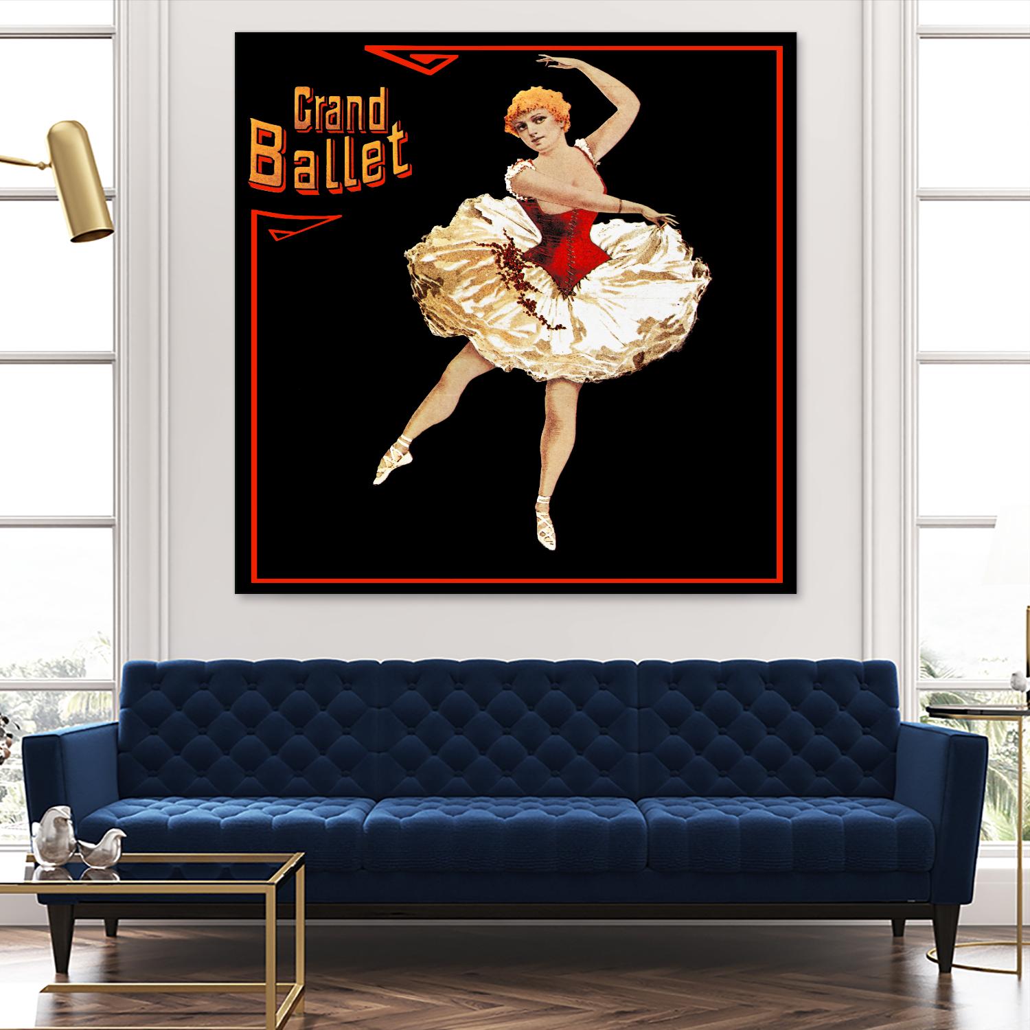 Grand Ballet by Archive on GIANT ART - red vintage