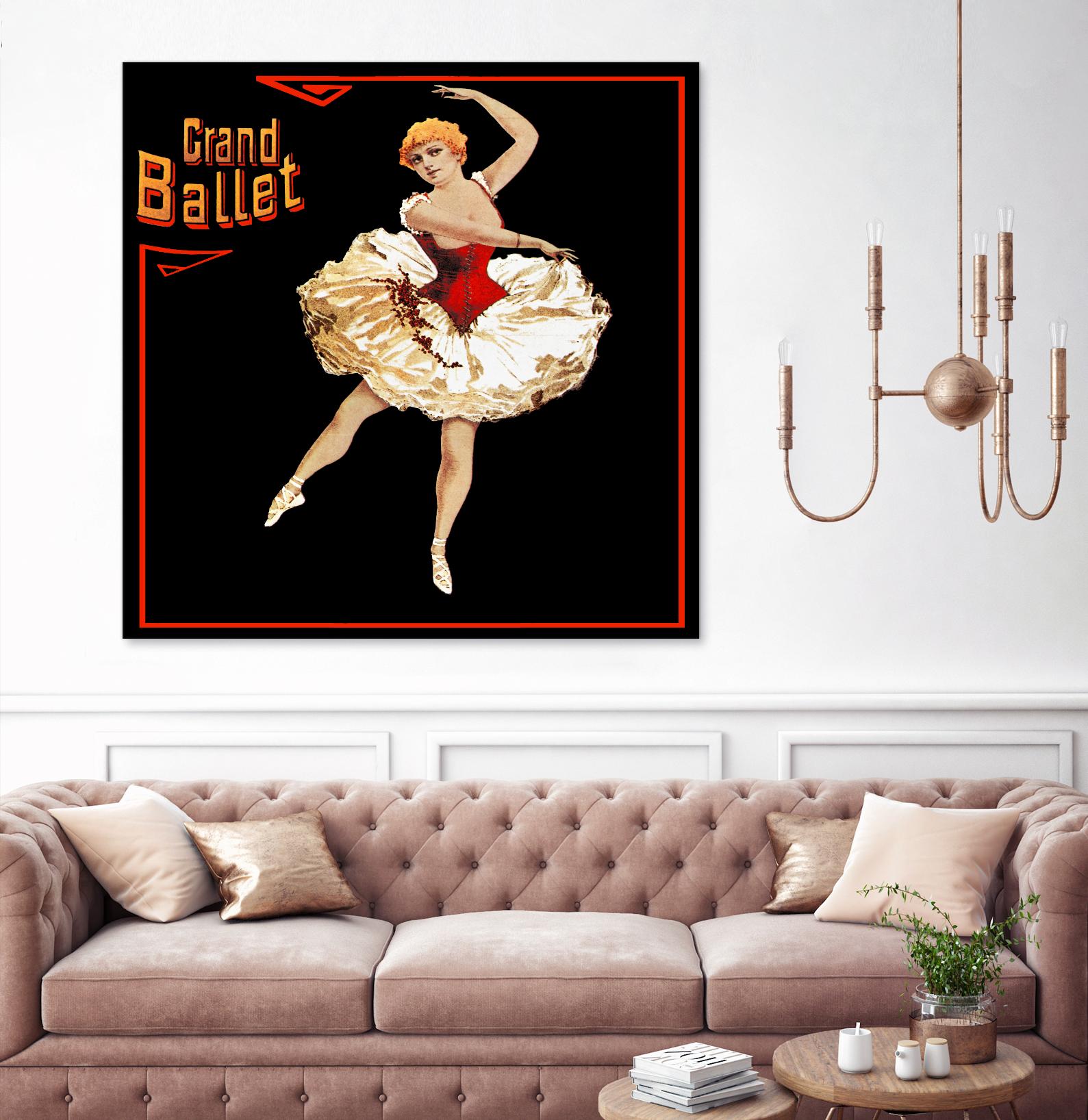 Grand Ballet by Archive on GIANT ART - red vintage