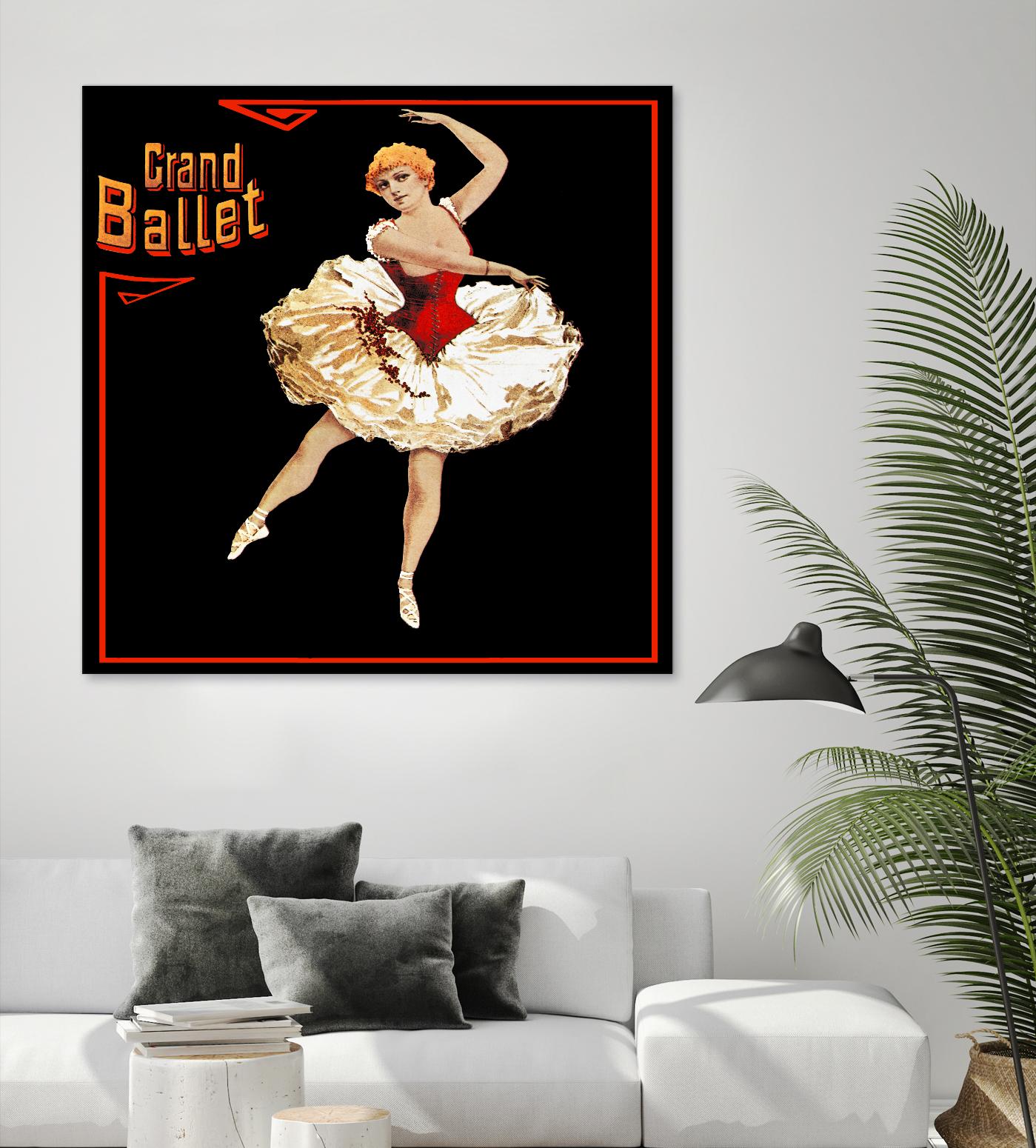 Grand Ballet by Archive on GIANT ART - red vintage