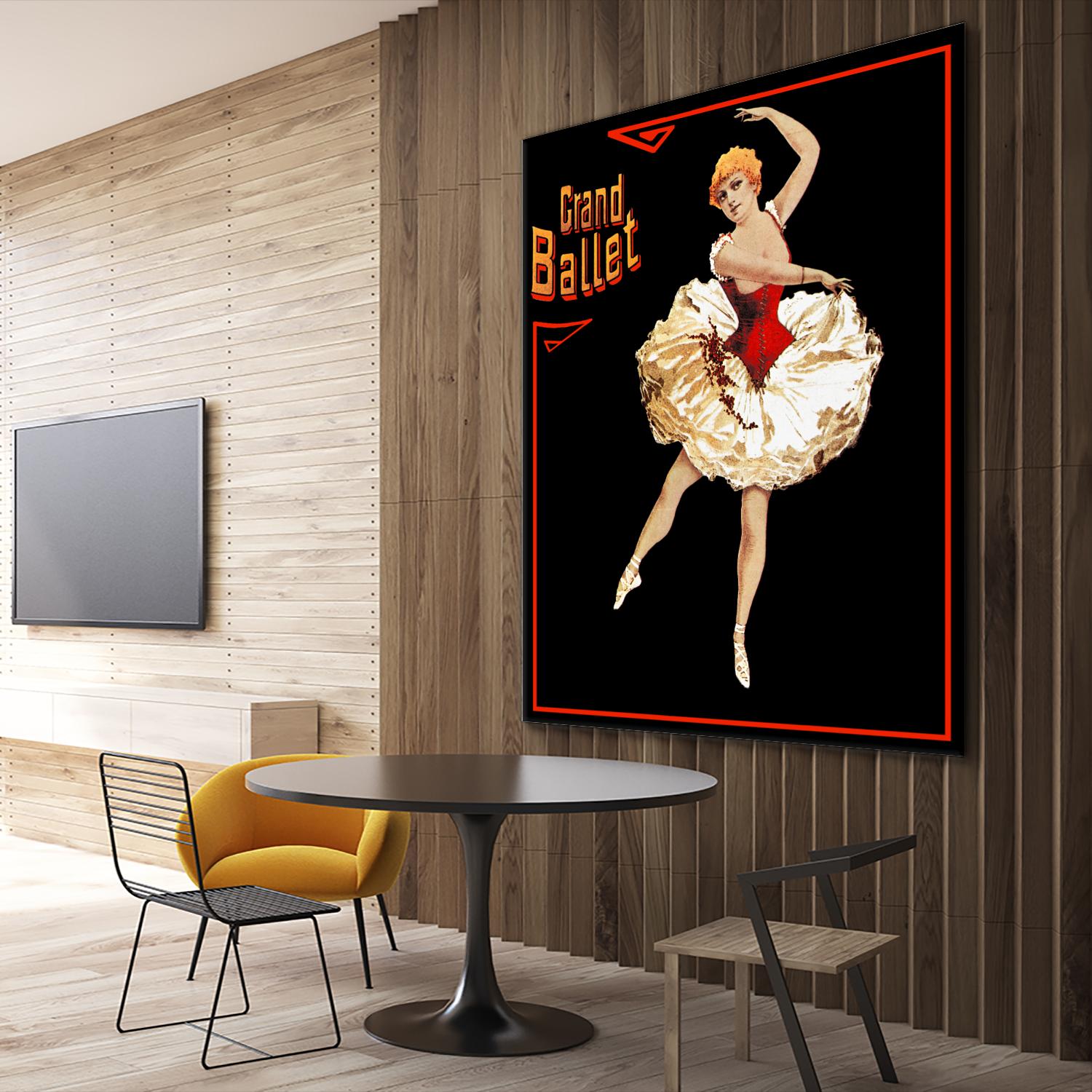 Grand Ballet by Archive on GIANT ART - red vintage