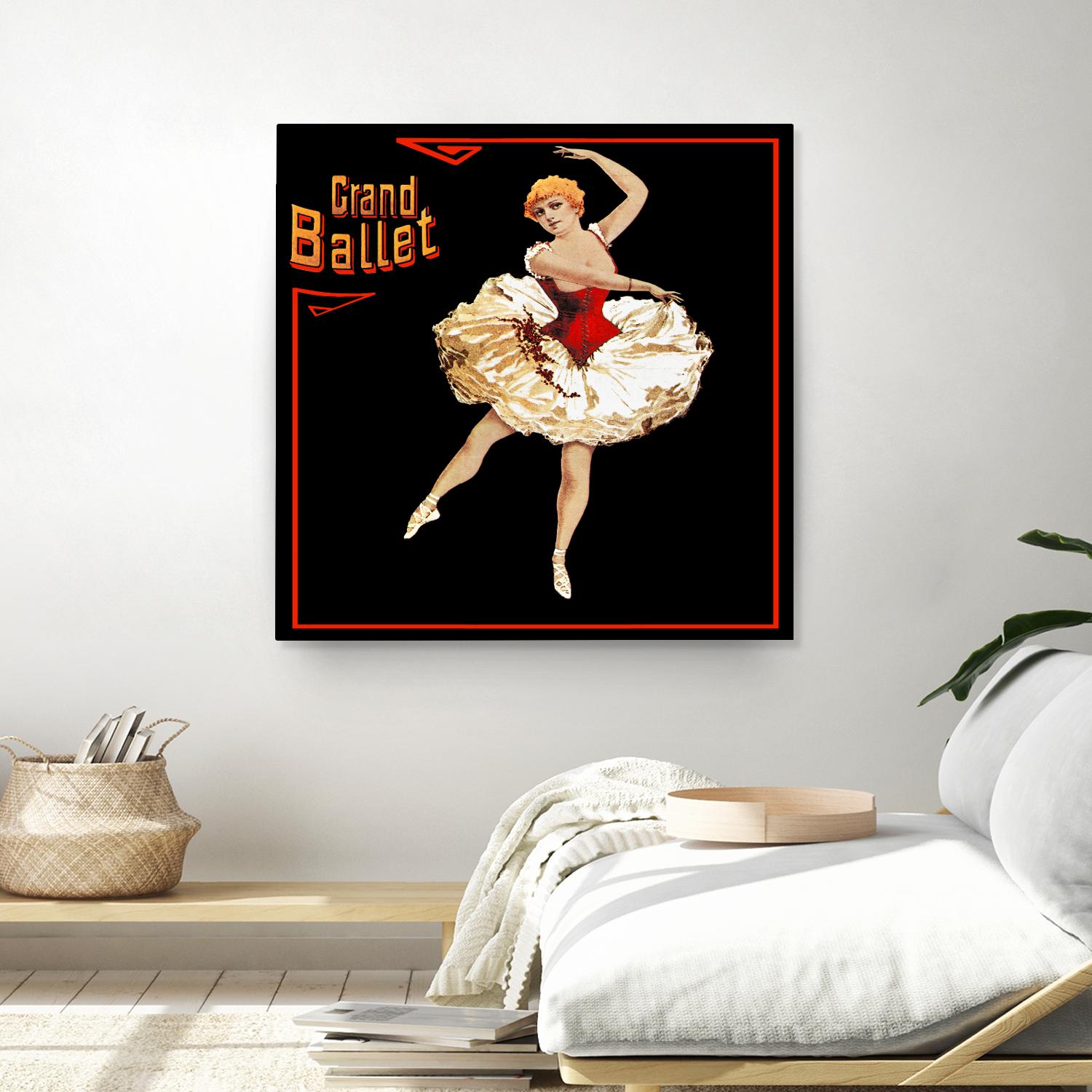 Grand Ballet by Archive on GIANT ART - red vintage