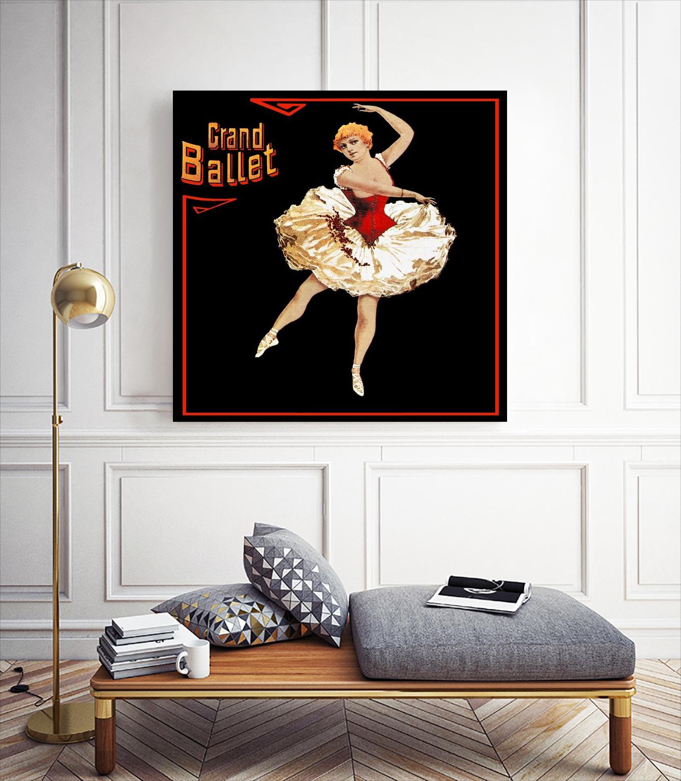 Grand Ballet by Archive on GIANT ART - red vintage