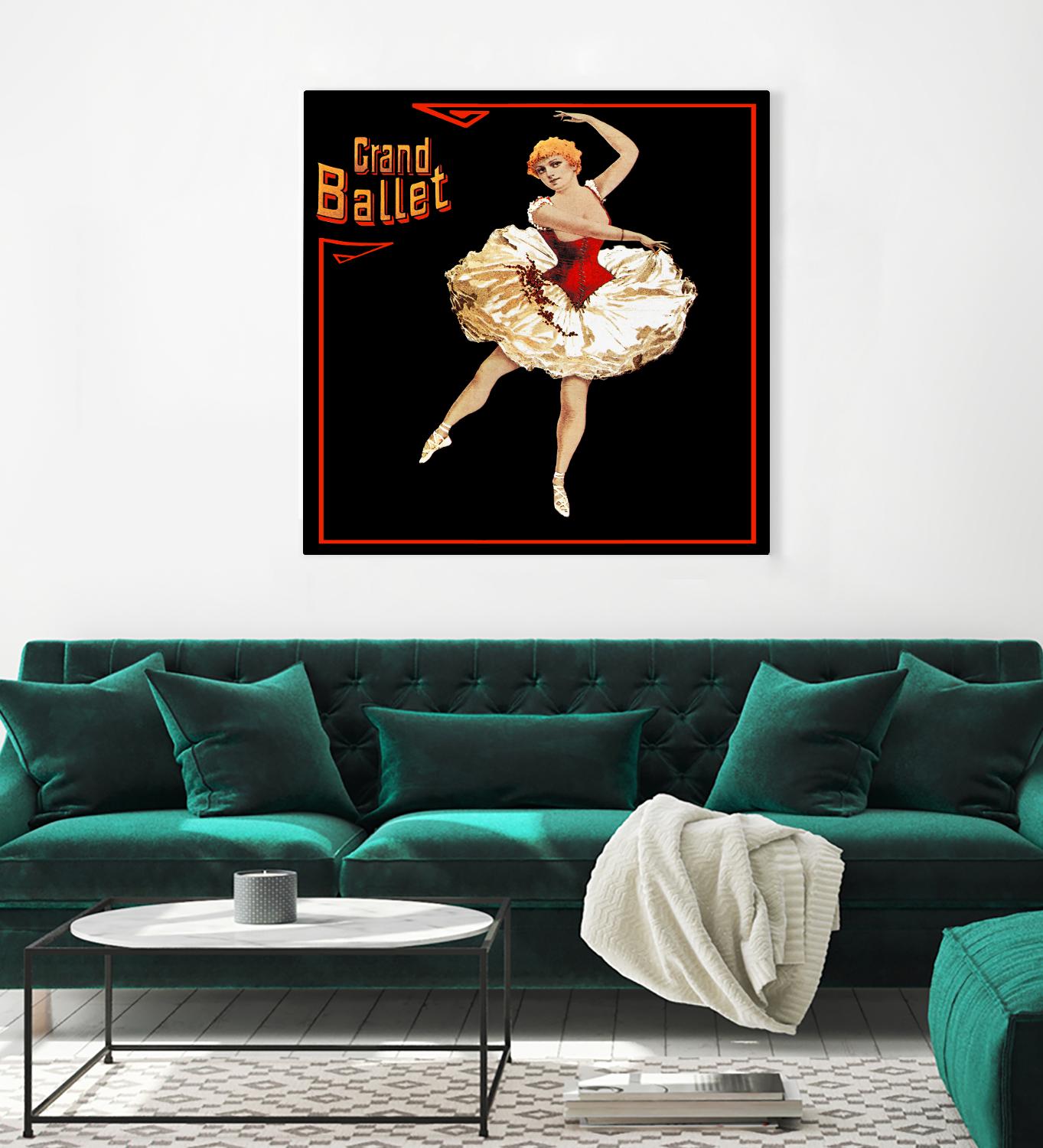 Grand Ballet by Archive on GIANT ART - red vintage