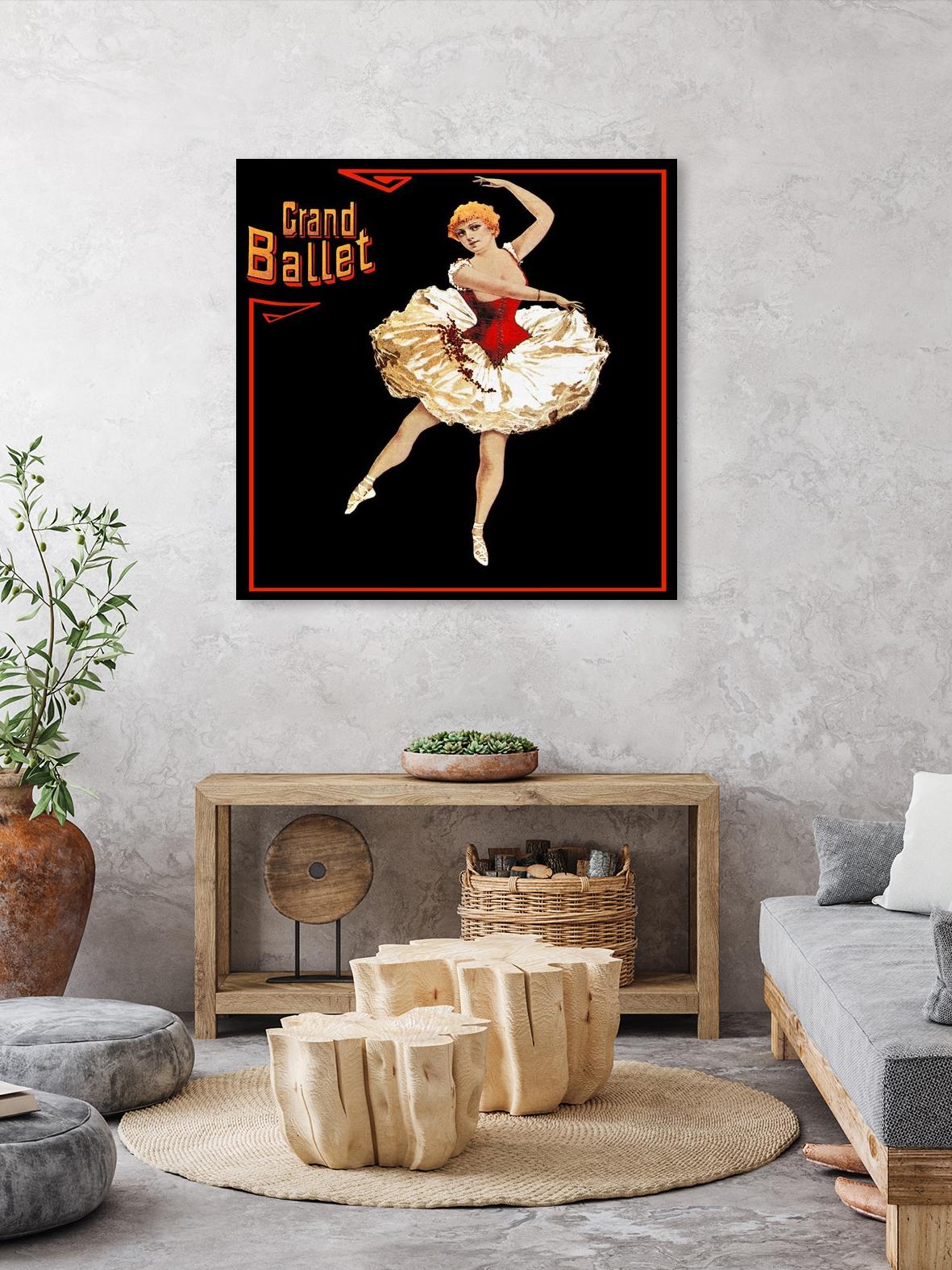 Grand Ballet by Archive on GIANT ART - red vintage