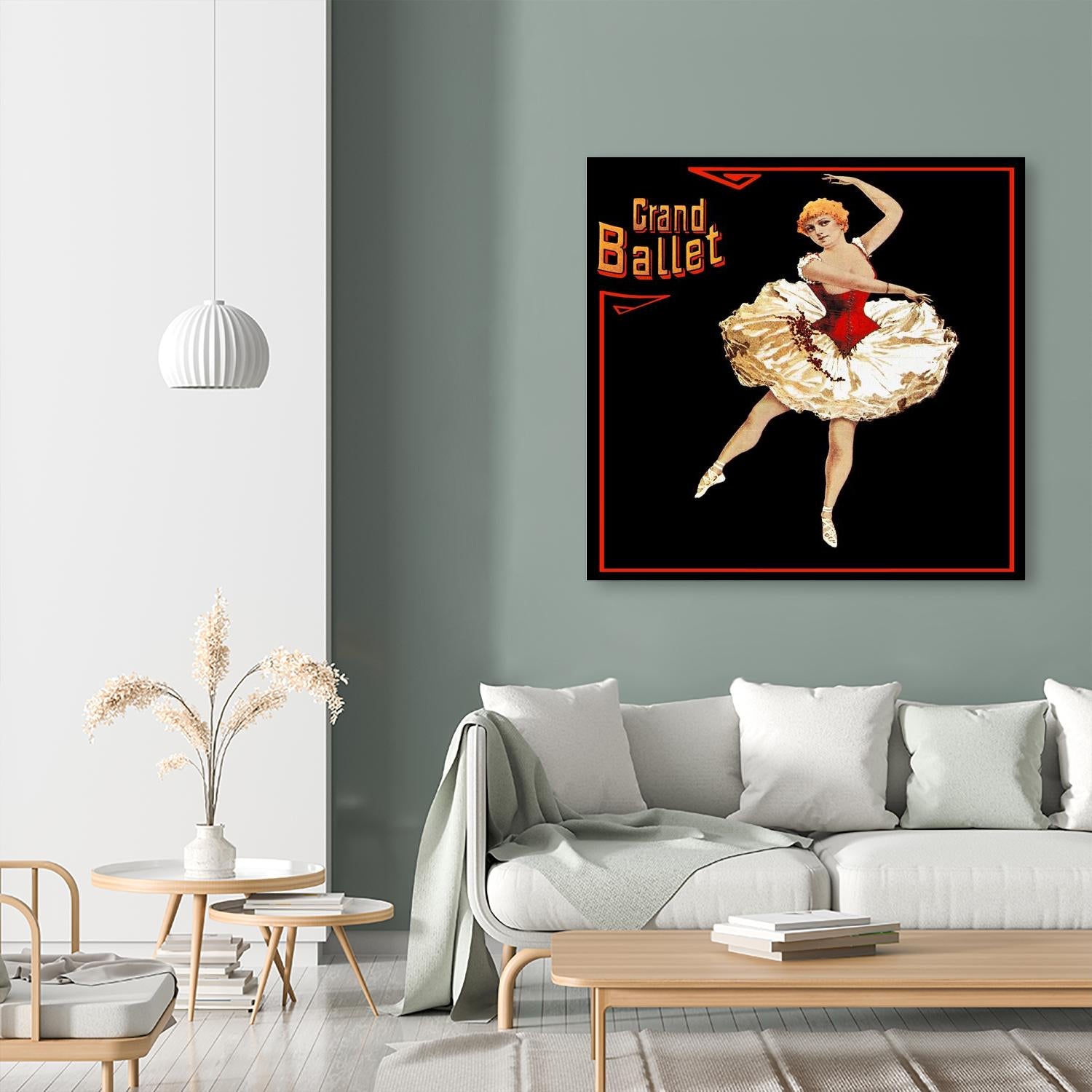 Grand Ballet by Archive on GIANT ART - red vintage