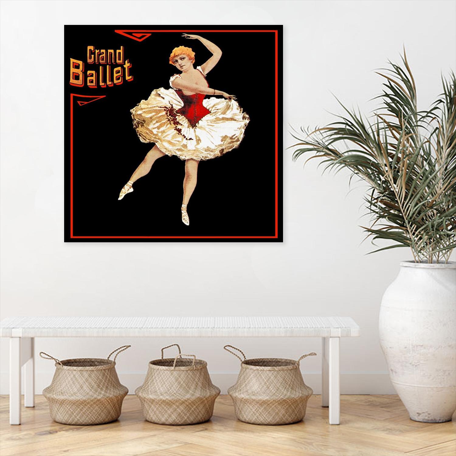 Grand Ballet by Archive on GIANT ART - red vintage