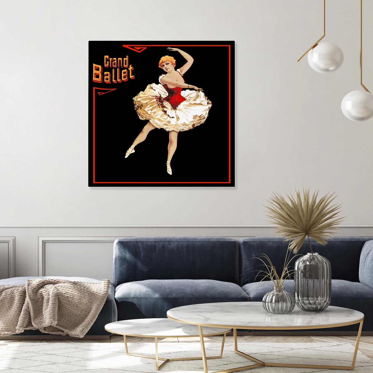 Grand Ballet by Archive on GIANT ART - red vintage