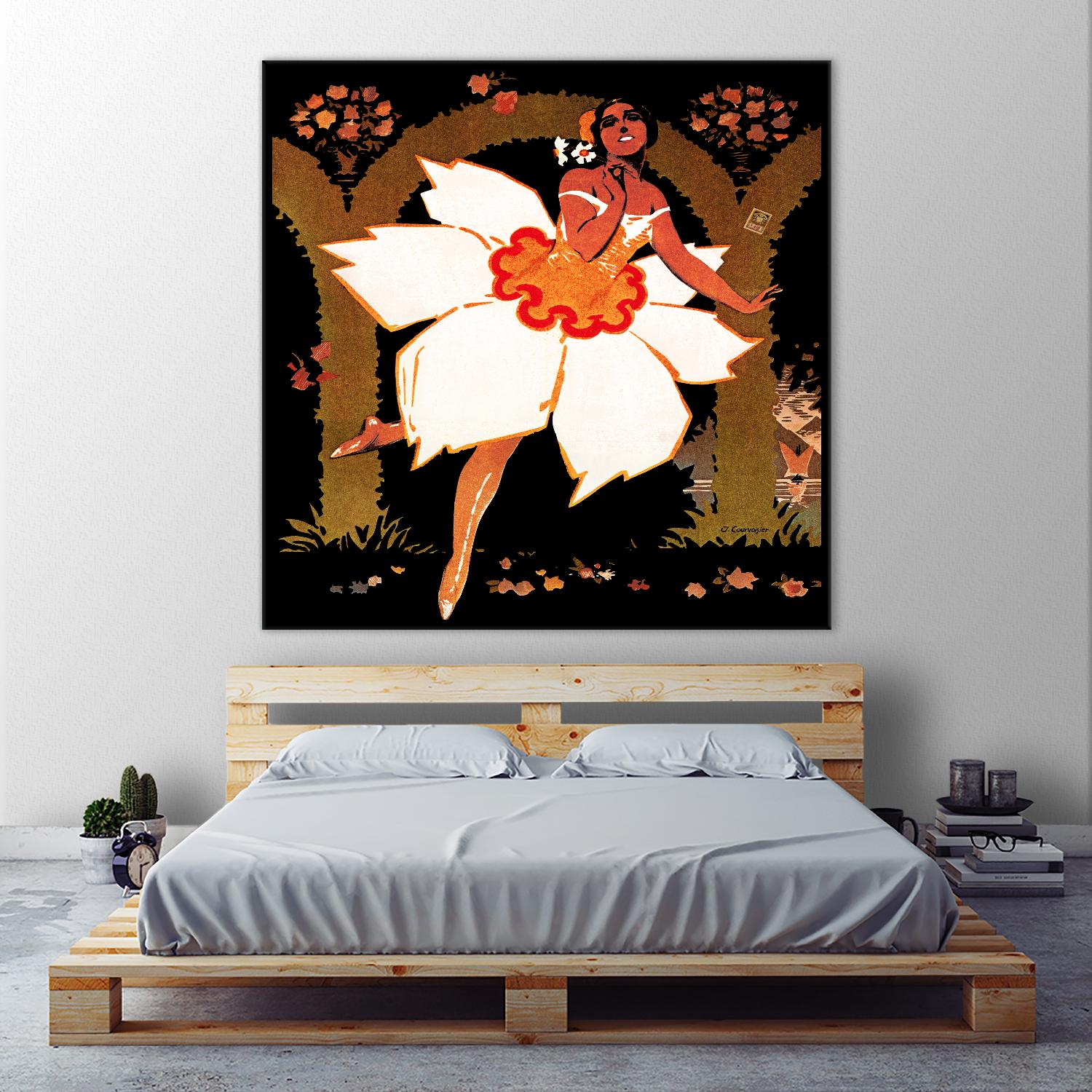 Fête des Narcisses by Archive on GIANT ART - orange vintage