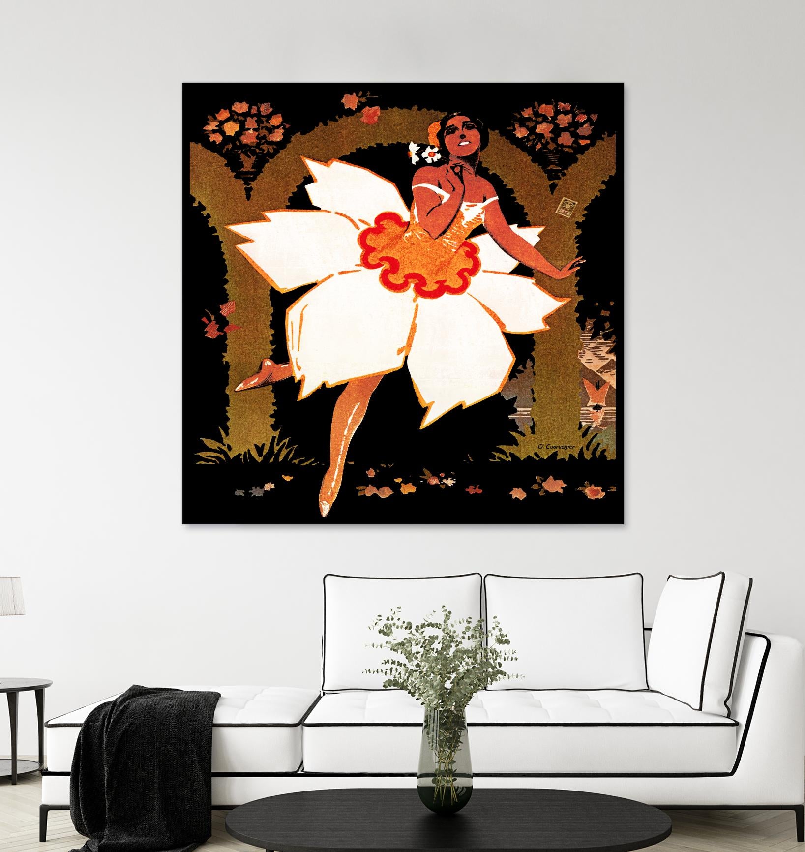 Fête des Narcisses by Archive on GIANT ART - orange vintage