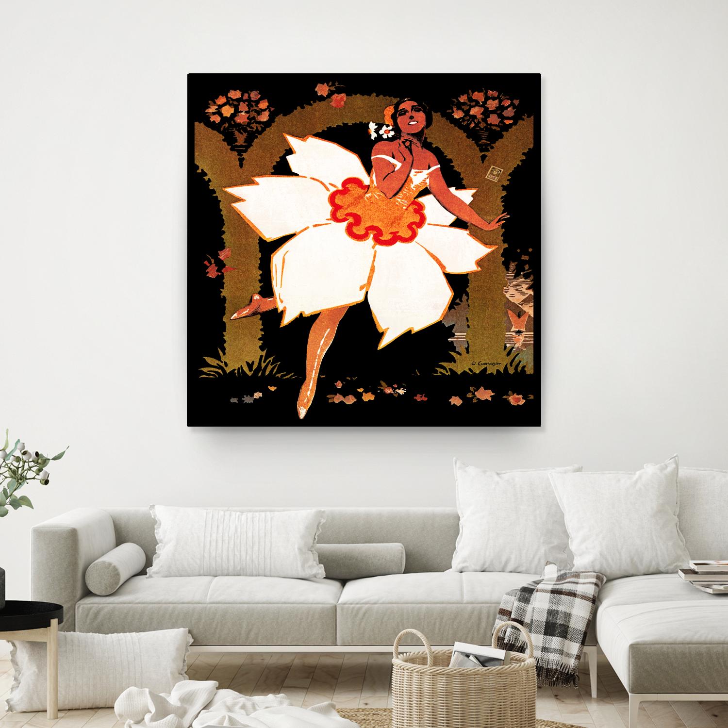 Fête des Narcisses by Archive on GIANT ART - orange vintage