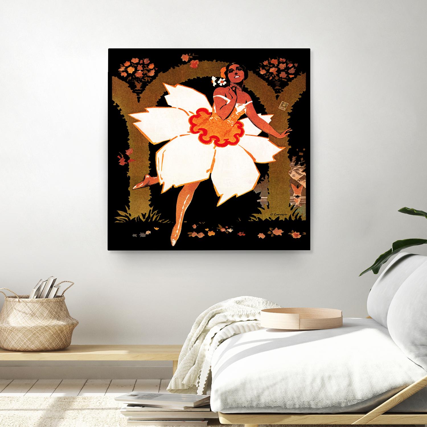 Fête des Narcisses by Archive on GIANT ART - orange vintage