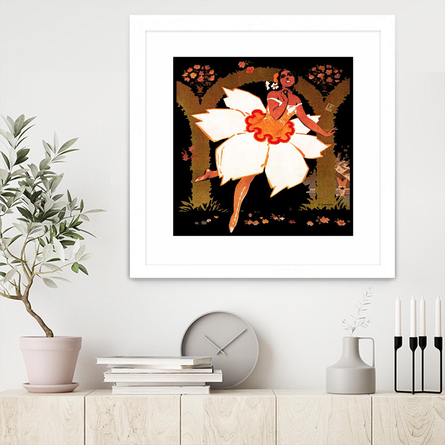 Fête des Narcisses by Archive on GIANT ART - orange vintage