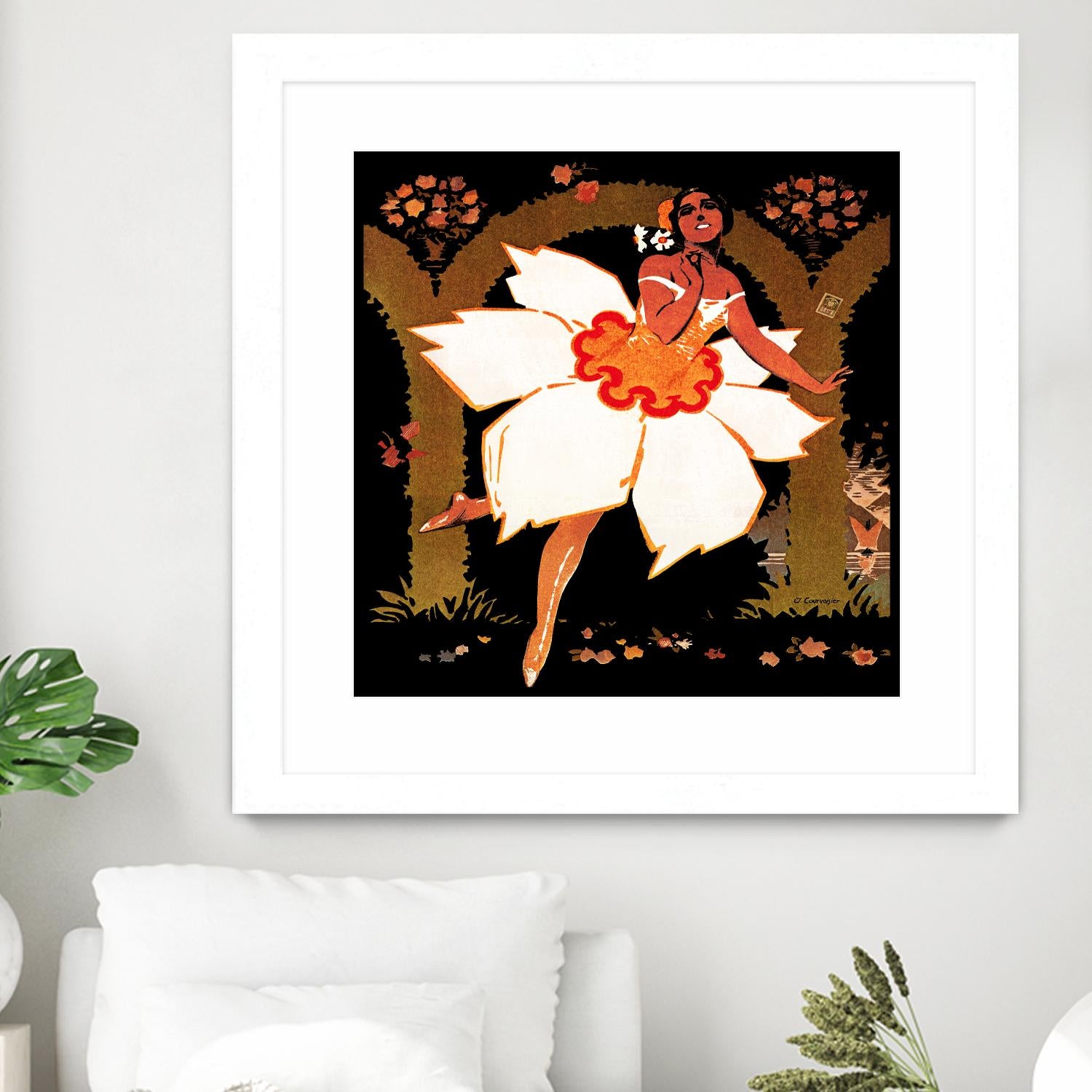 Fête des Narcisses by Archive on GIANT ART - orange vintage