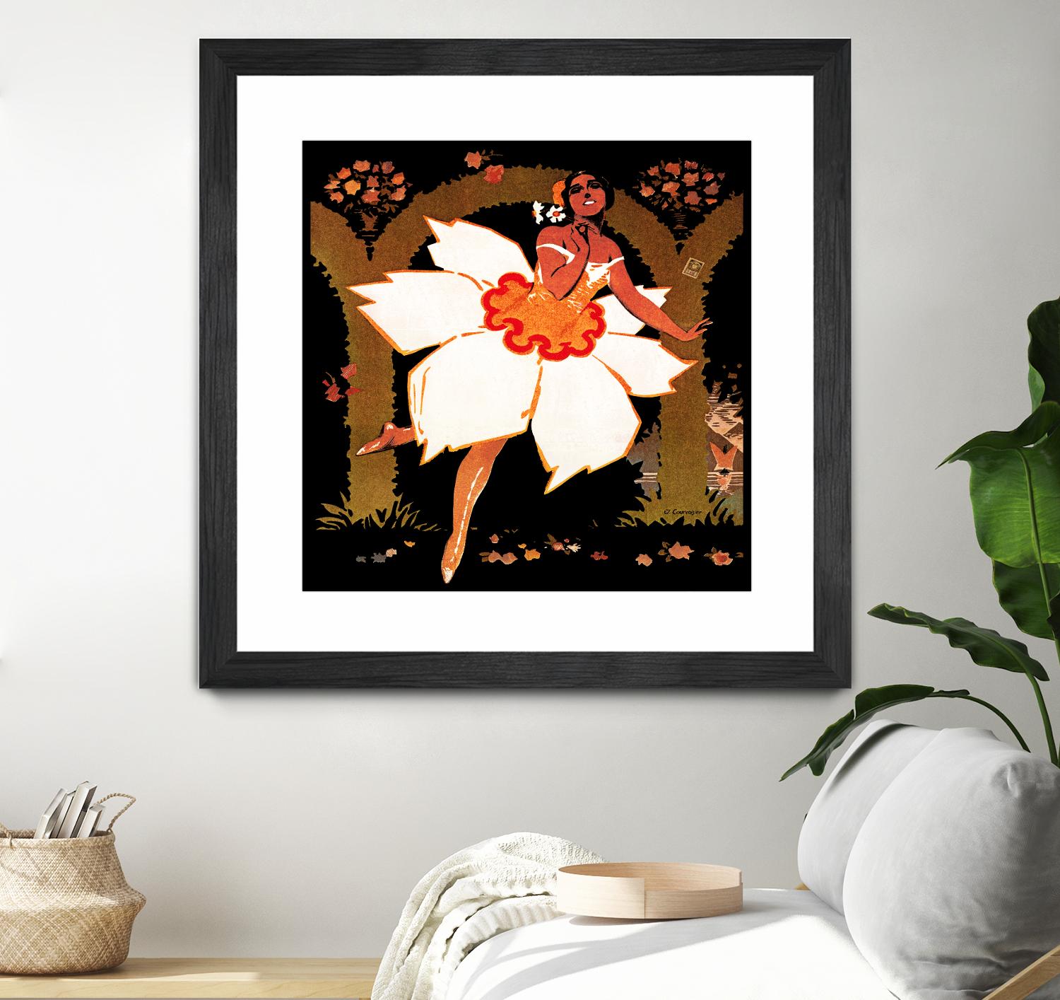 Fête des Narcisses by Archive on GIANT ART - orange vintage