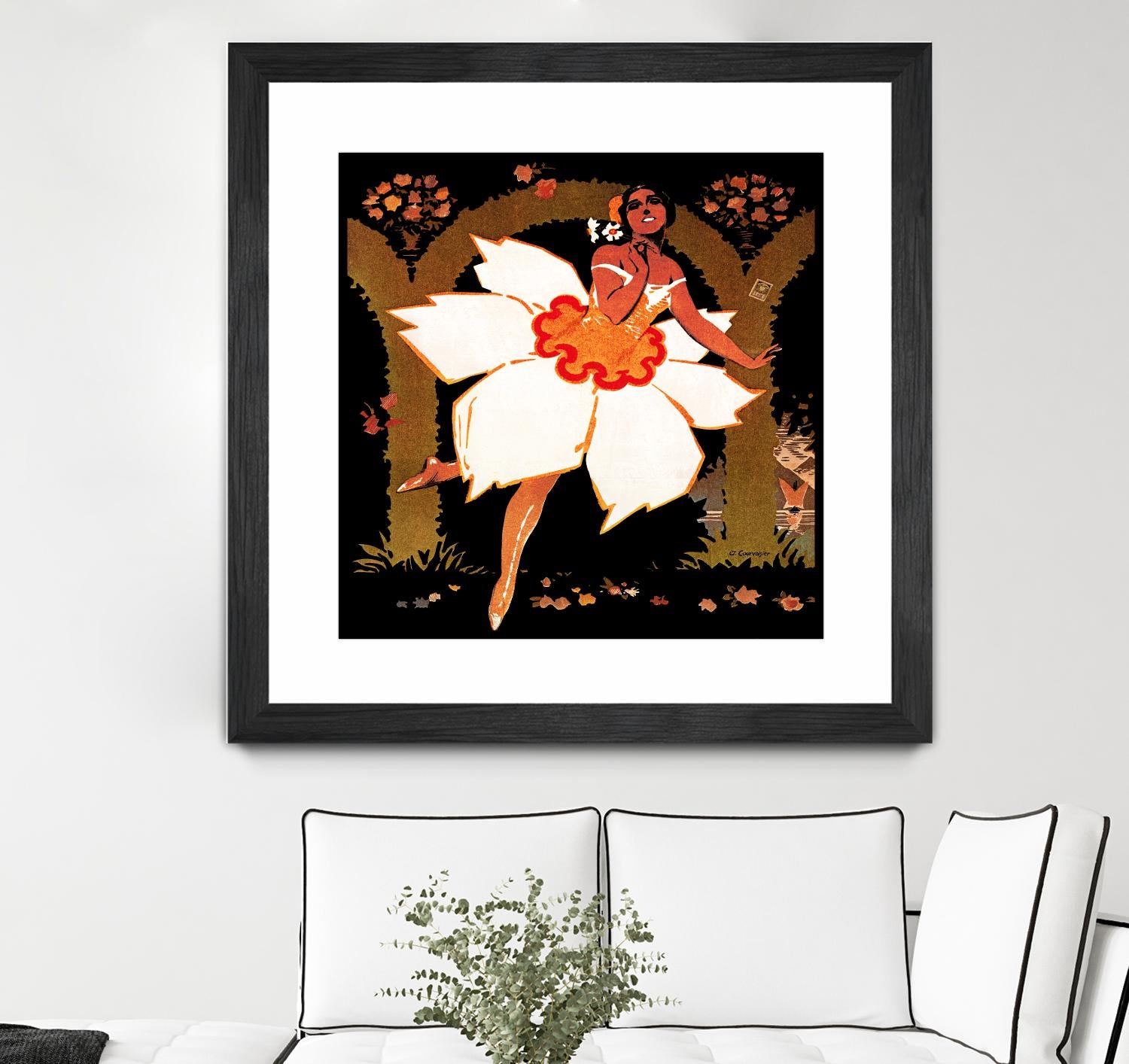 Fête des Narcisses by Archive on GIANT ART - orange vintage