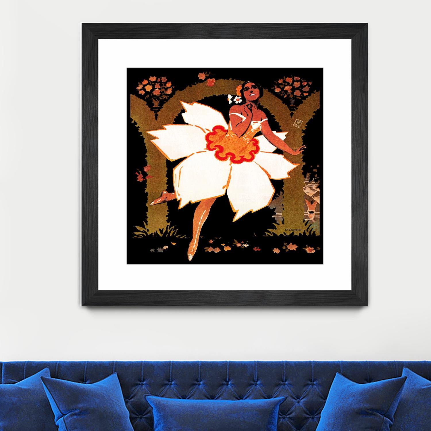 Fête des Narcisses by Archive on GIANT ART - orange vintage