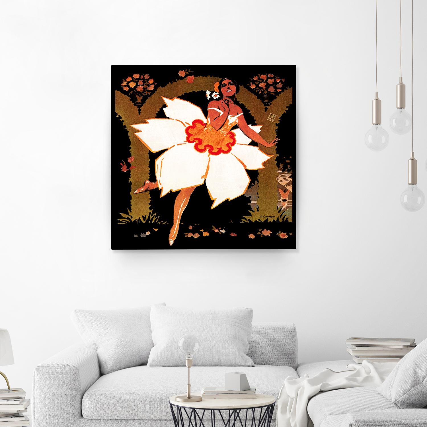 Fête des Narcisses by Archive on GIANT ART - orange vintage