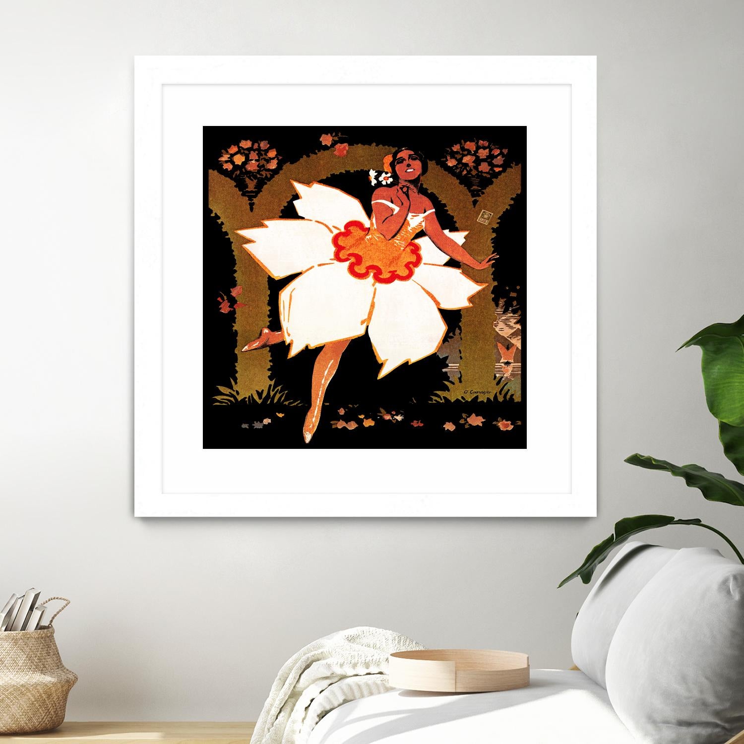 Fête des Narcisses by Archive on GIANT ART - orange vintage