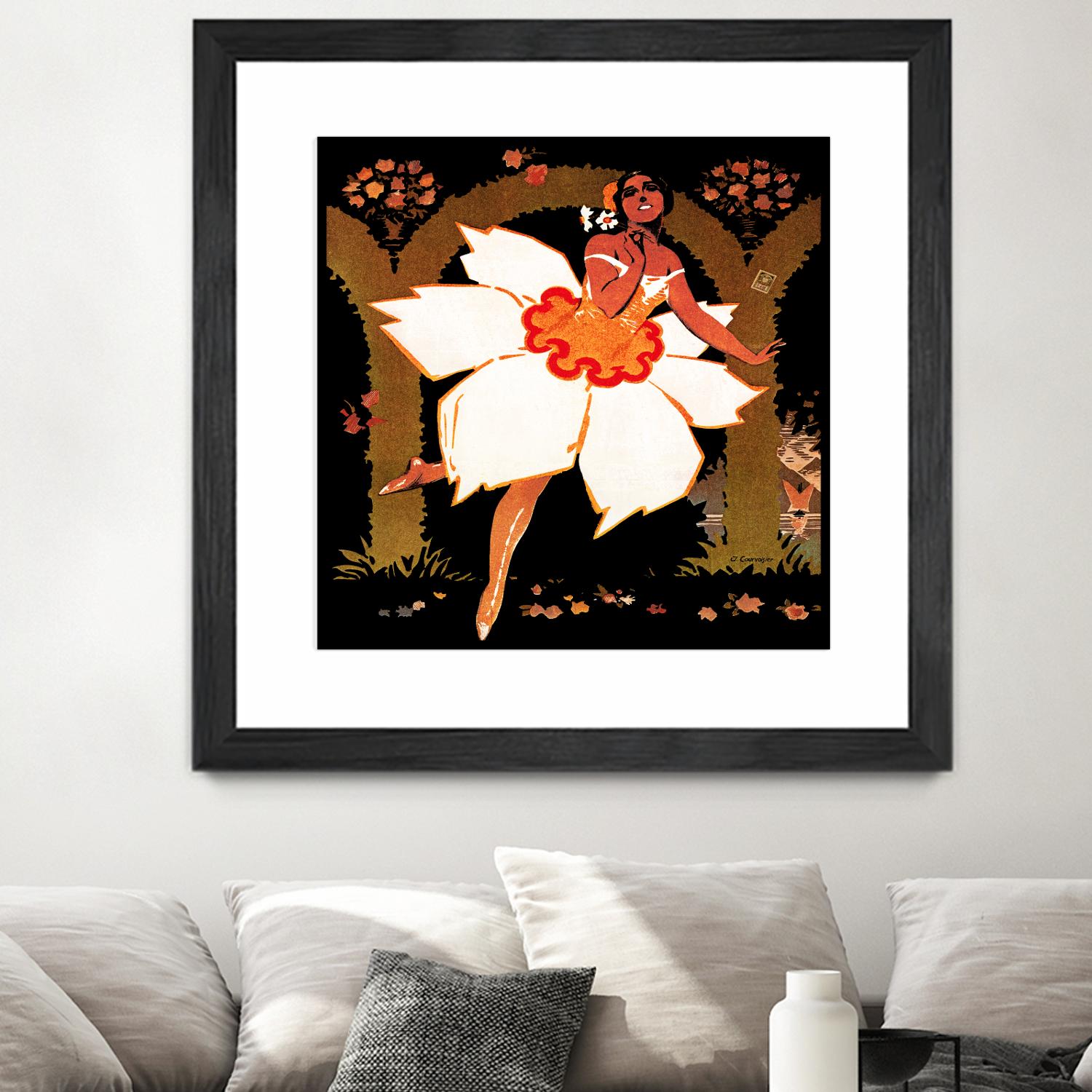 Fête des Narcisses by Archive on GIANT ART - orange vintage