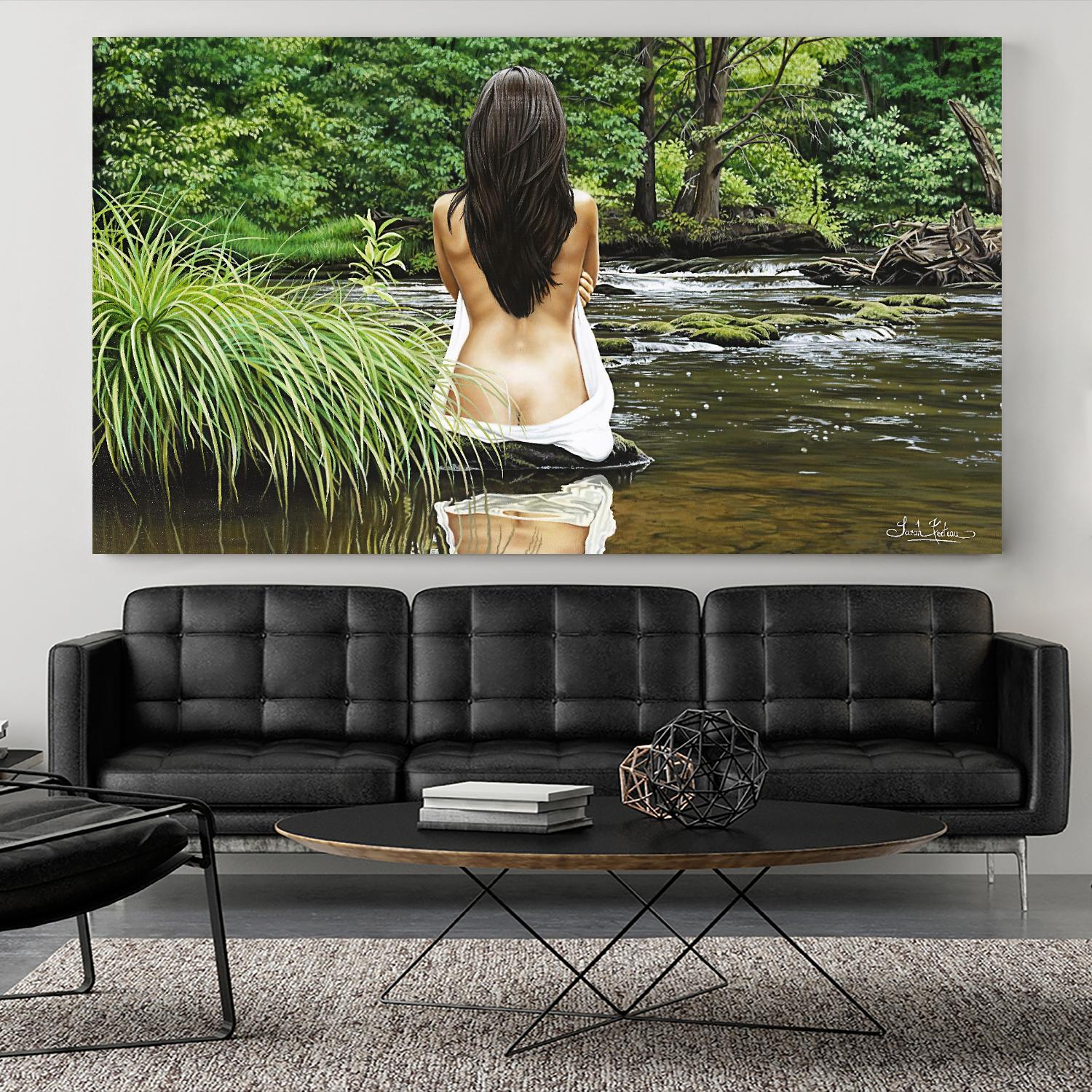 La rivière des romances by Sarah Fecteau on GIANT ART - beige nude