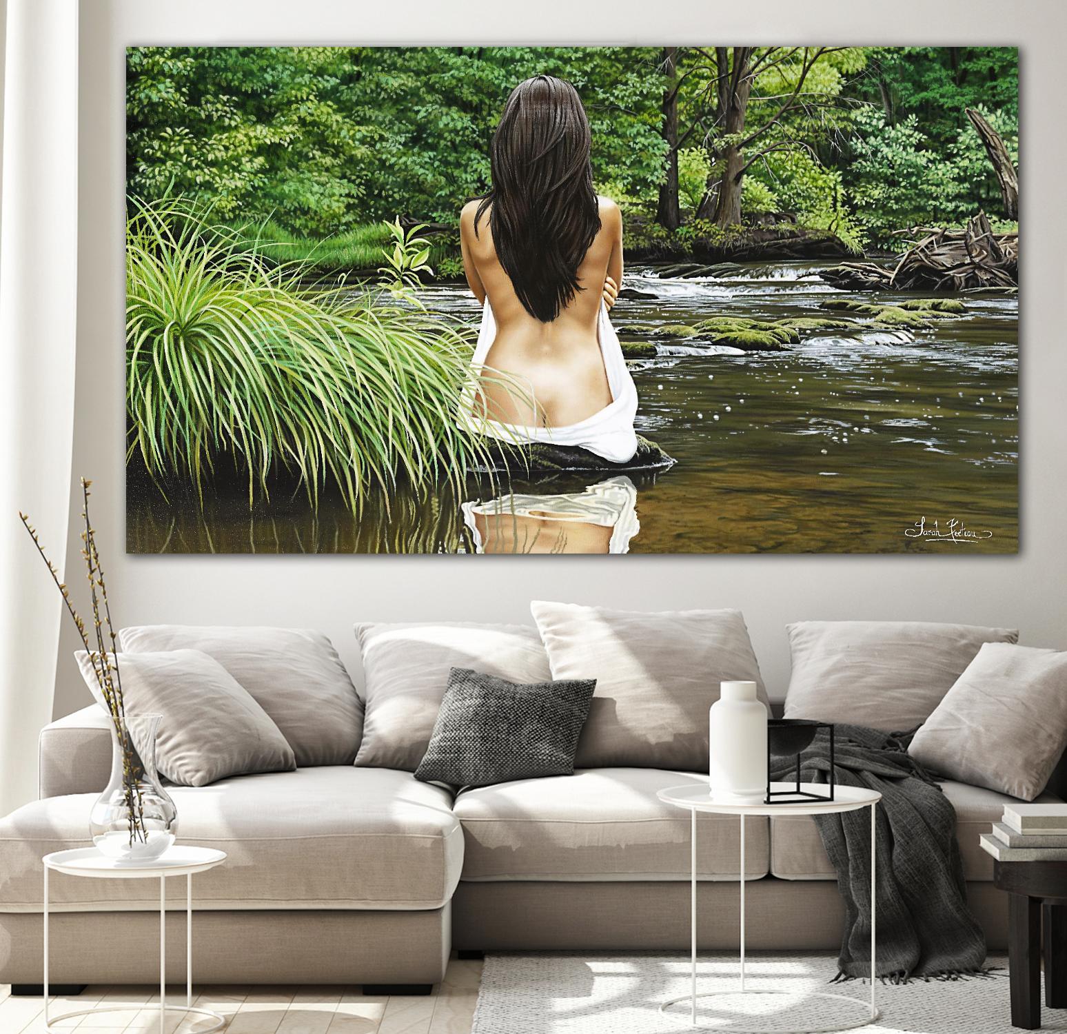 La rivière des romances by Sarah Fecteau on GIANT ART - beige nude