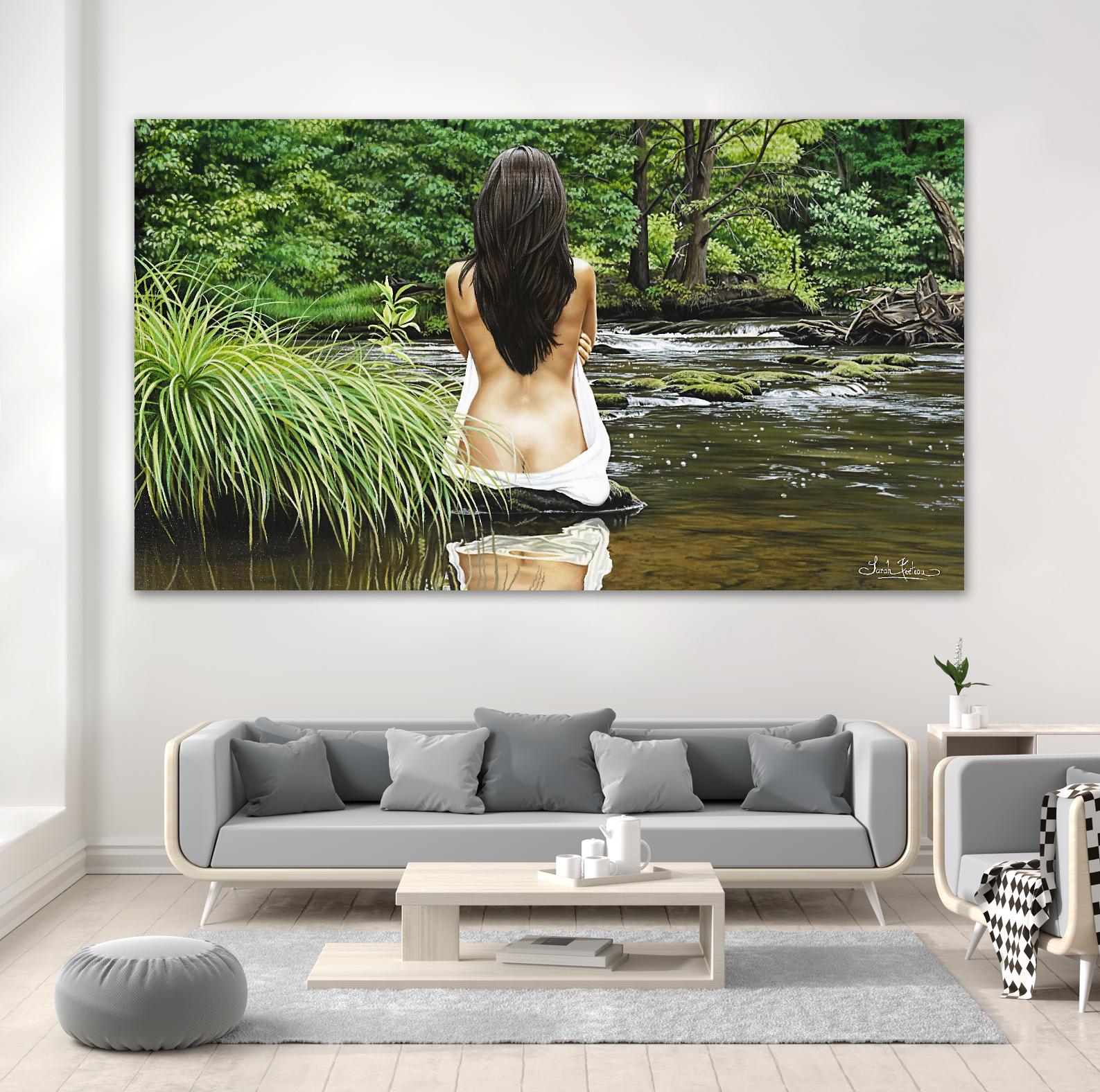 La rivière des romances by Sarah Fecteau on GIANT ART - beige nude