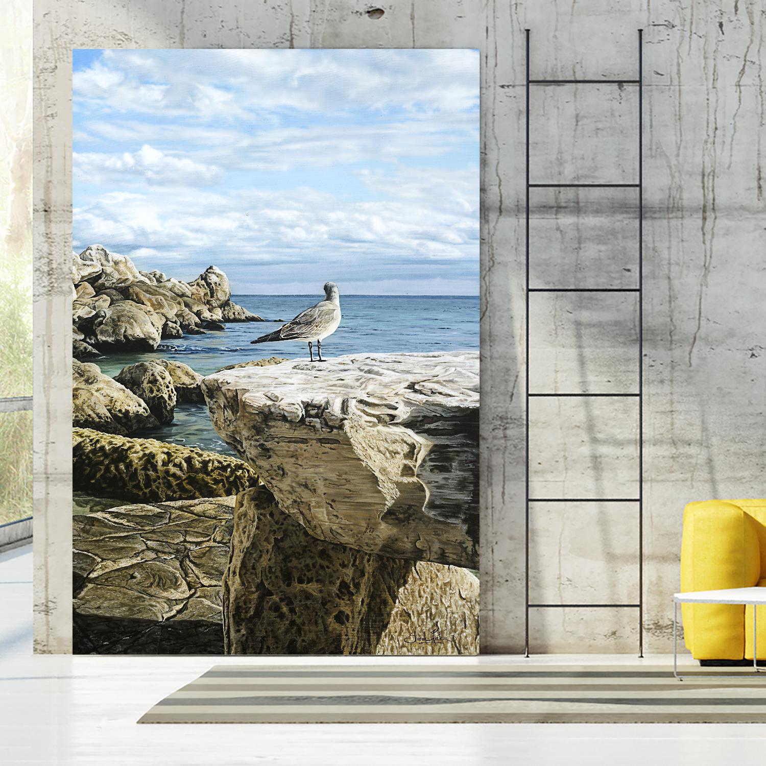 Sans titre by Sarah Fecteau on GIANT ART - grey sea scene