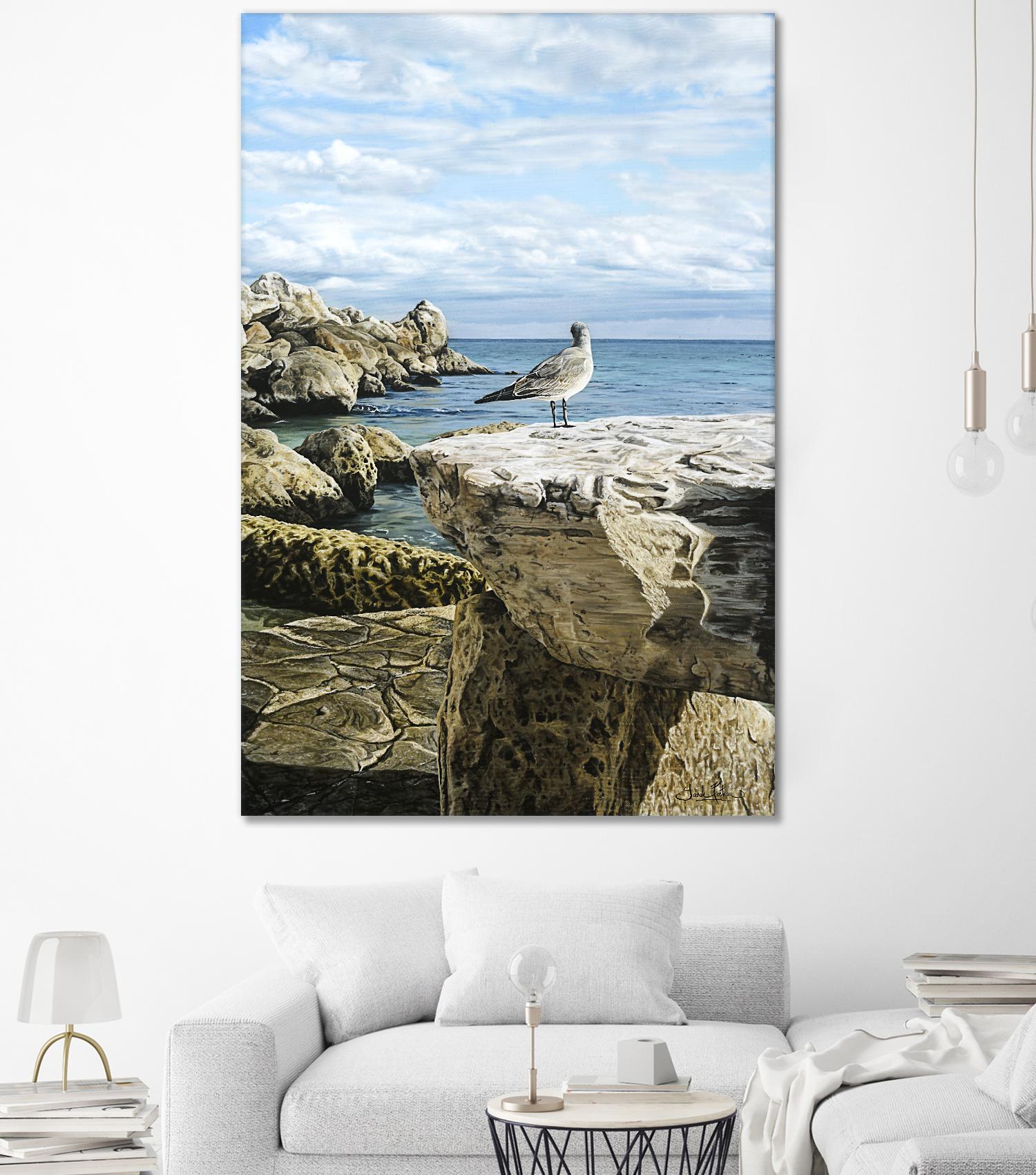 Sans titre by Sarah Fecteau on GIANT ART - grey sea scene