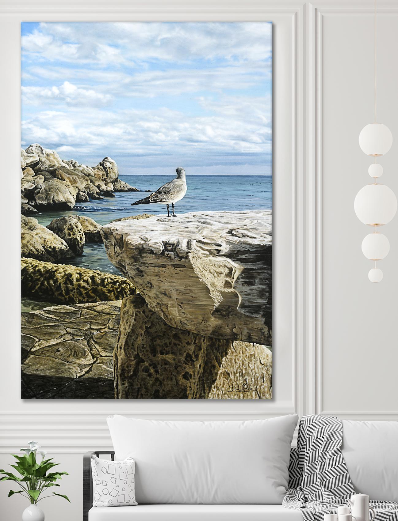 Sans titre by Sarah Fecteau on GIANT ART - grey sea scene