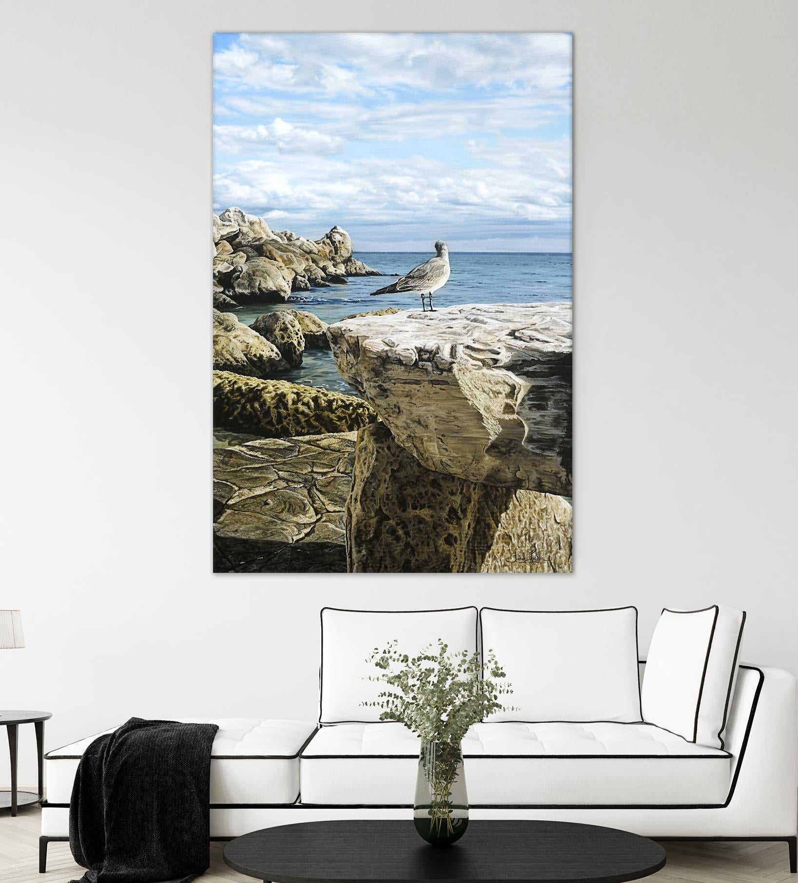 Sans titre by Sarah Fecteau on GIANT ART - grey sea scene