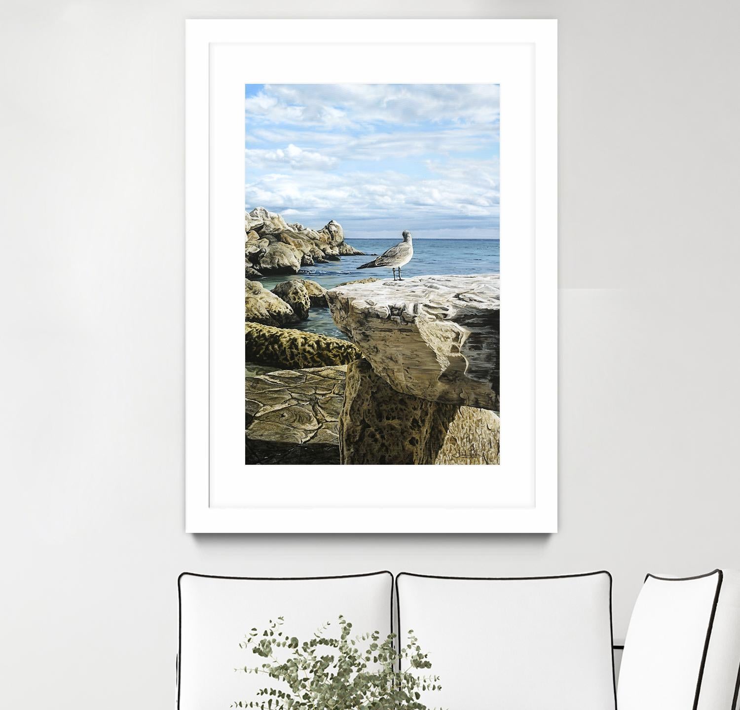 Sans titre by Sarah Fecteau on GIANT ART - grey sea scene