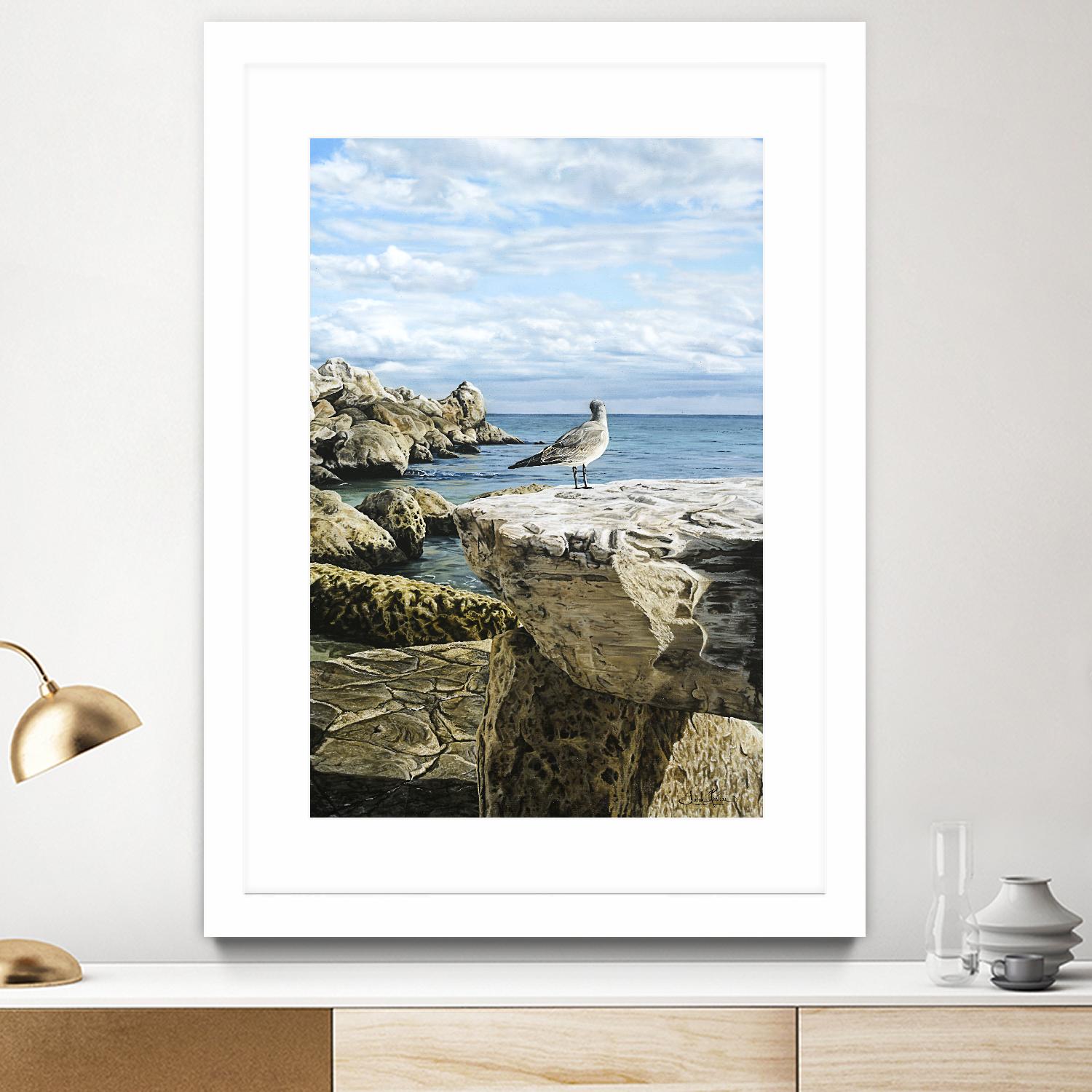 Sans titre by Sarah Fecteau on GIANT ART - grey sea scene