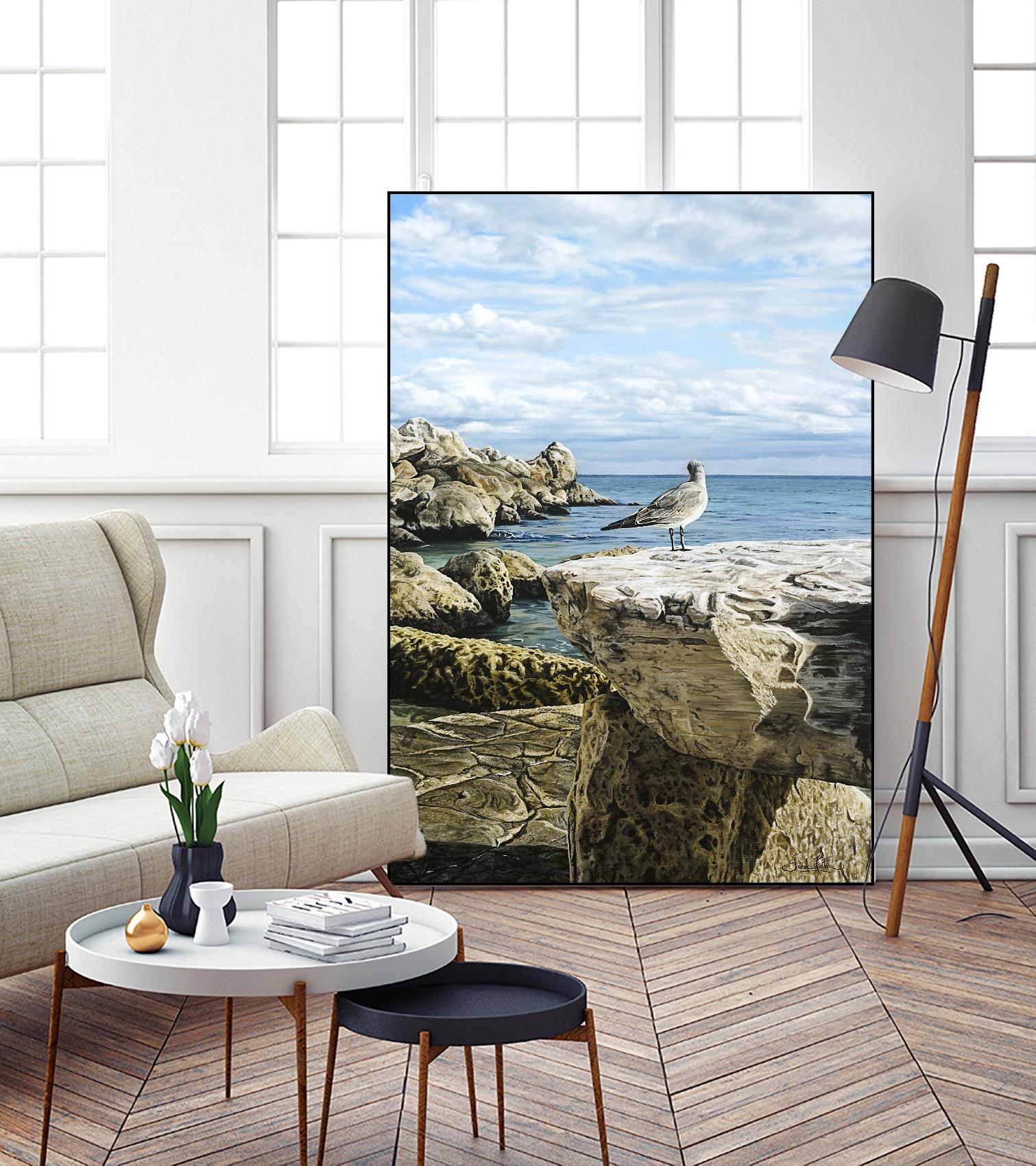 Sans titre by Sarah Fecteau on GIANT ART - grey sea scene