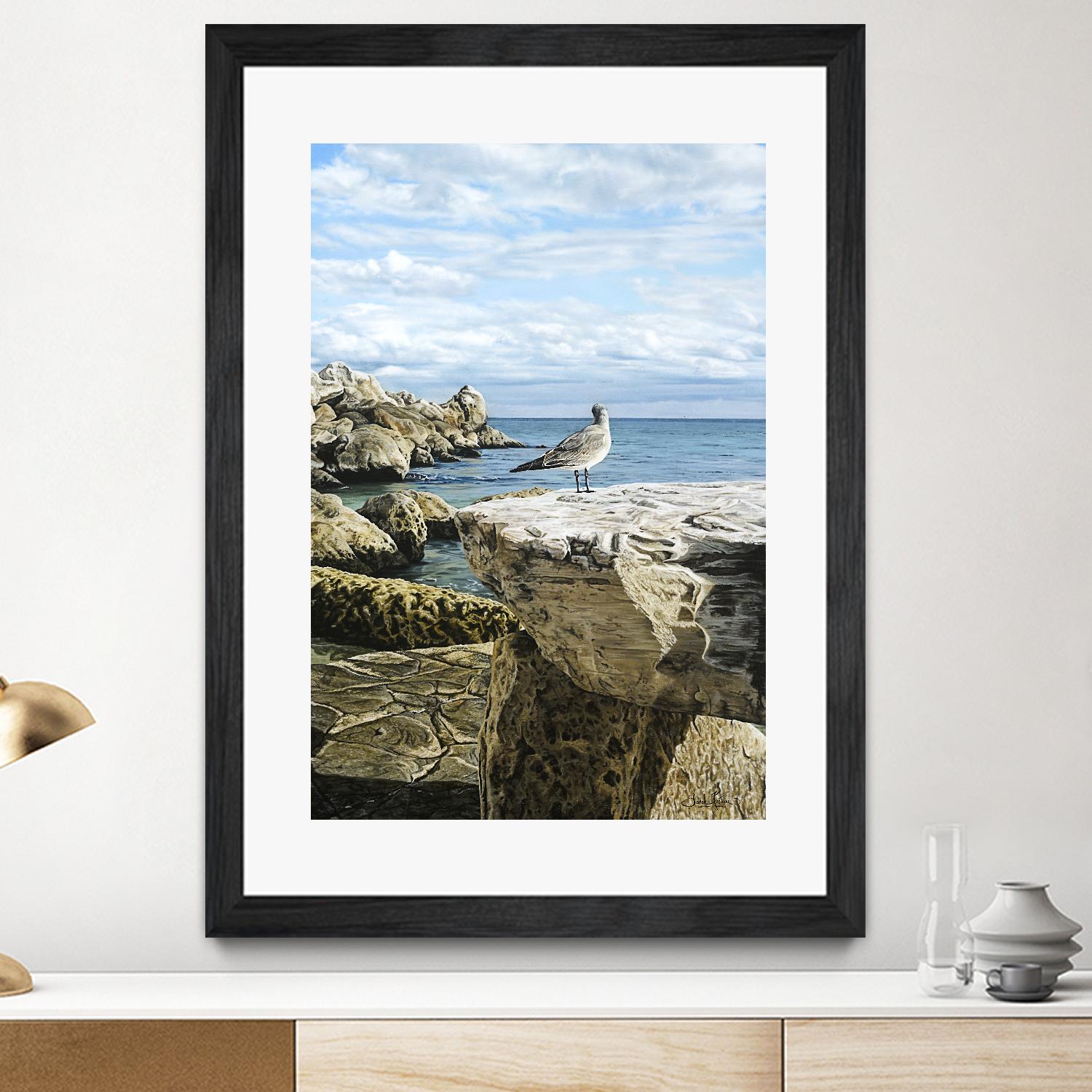 Sans titre by Sarah Fecteau on GIANT ART - grey sea scene